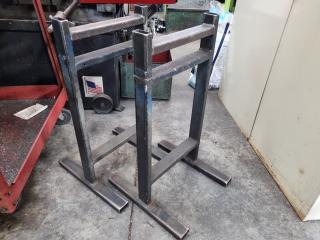 Pair of Steel Materisl Support Frames / Saw Horses