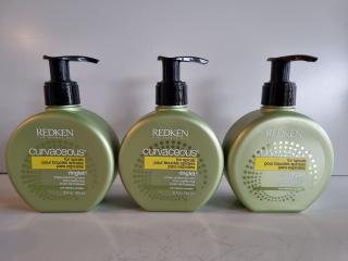 3 Redken Curvaceous Ringlet Lotions 