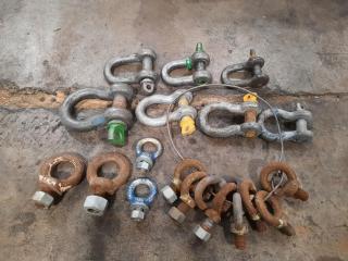 Assortment of D/Bow Shackles and Eye Bolts