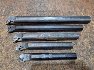 5x Assorted Lathe Boring Bars