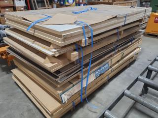 Large Quantity of Laminated MDF and Plywood Sheets