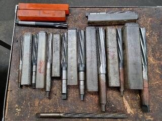 11x Morse Taper Reamers, Imperial Sizes