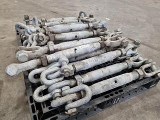 17x Large Galvanized Turnbuckles