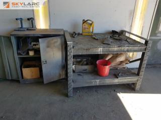 Cupboard and Shelf of Painting Equipment