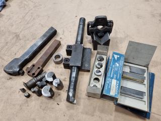 Assorted Lathe Cutting Heads, Tools, Mounts & More