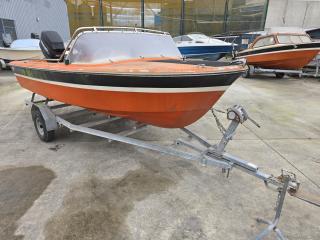 Marlborough Fiberglass Boat with Mercury 40hp Outboard