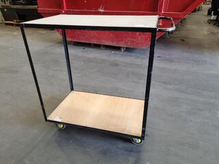 Sturdy Mobile Shelf Trolley
