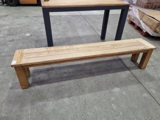 Solid Teak Bench