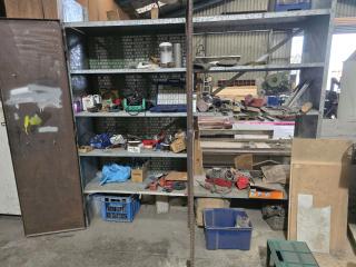 Cabinet Shelf Unit and Contents of Industrial Supplies