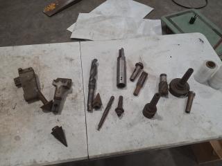 LOT OF ASSORTED DRILLING ACCESSORIES 