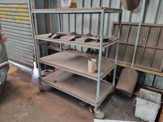 Workshop Mobile Shelf Trolley