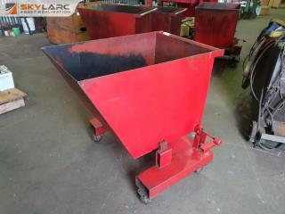 Forklift Tipping Metal Bin