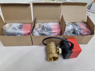 4x Electronic Control 40mm Ball Valves