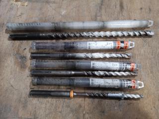 4x Assorted SDS Masonry Drill Bits