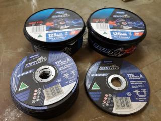 Bulk Lot of Norton Blue Fire 125mm.& 115mm Cut-off Wheels