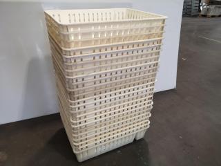 23x Industrial Plastic Stackable Trays