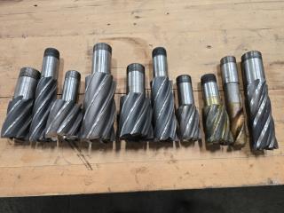 10 Large End Mills 