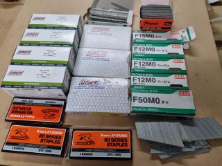 Assorted Staples, Finish Nails, Bulk Boxes