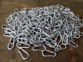 Large Lot of 50mm Spring Hooks