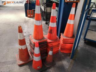 34x Assorted Traffic Road Safety Cones