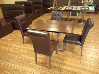 Cafe Table and Four Chairs