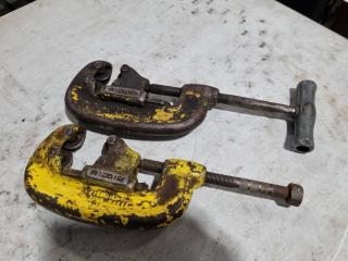 2x Ridgid No.42 4-Wheel Pipe Cutters