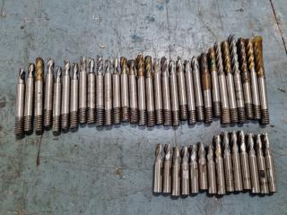 43x Assorted Small End Mill Cutters