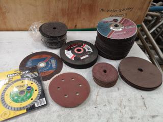 Assorted Cutting, Grinding & Sanding Disks