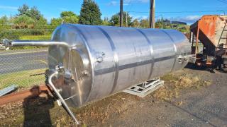 7000 Litre Insulated Stainless Steel Tank