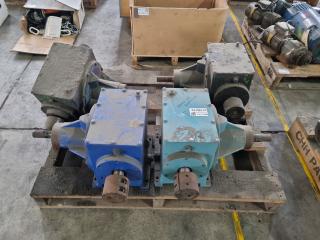 4 x Large Right Angle Gearbox