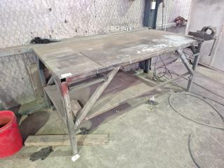 Steel Workshop Table w/ Vice