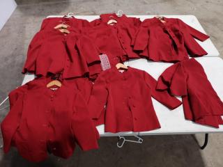 Red Uniforms, Assorted Sizes