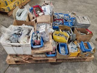 Pallet of Assorted Bolts, Nuts, Washers, & More