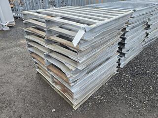 10 x Galvanized Steel Pallets 