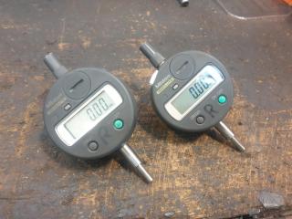 2 x Mitutoyo Digital Dial Gauges