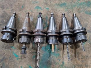 6x BT40 Type ER32 Collet Chuck Drill Tool Holders by Kojex