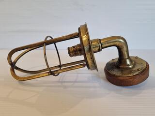 Antique Brass Ship Wall Light Fixture