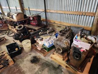 Large Lot of Internation and Perkins Engines and Parts