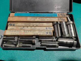 Diamond keyway broach set