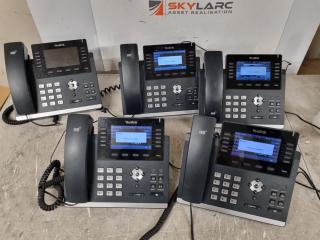 5x Yealink T46S Gigabit IP Phones