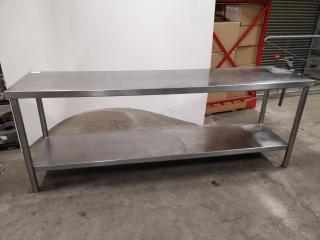 Stainless Steel Commercial Kitchen Prep Table Bench