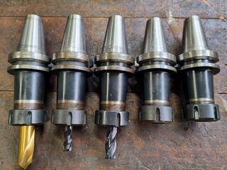 5x BT40 ER32 Collet Chuck Tool Holders