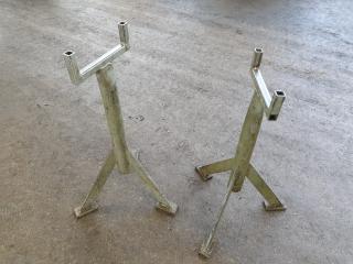 2 Metalwork Steel Support Stands