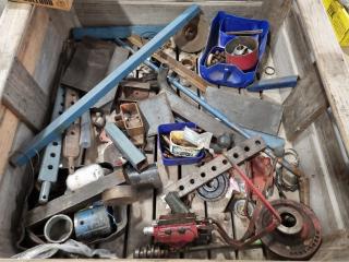 Bin of Tractor Parts