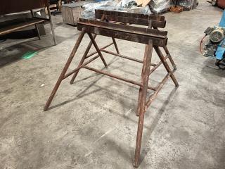 2 x Metal Saw Horses 