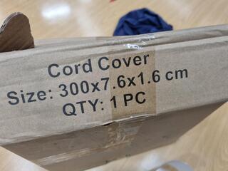 2x Off-Cut Lengths of Rubber Floor Cord Cover