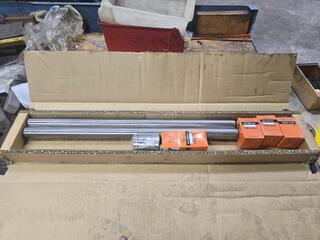35mm x 630mm Steel Rods with THK LM35UU Linear Bushes
