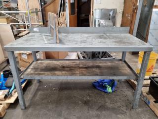 Steel Workbench w/ Wall Shelf