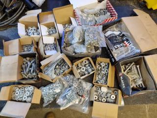 Assorted Lot of Nuts, Bolts, Washers, Screws