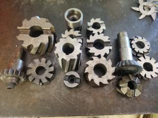 Assorted Milling Machine Tooling 